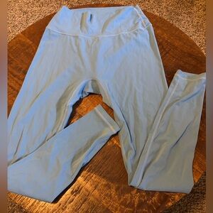 Size medium baby blue BuffBunny leggings